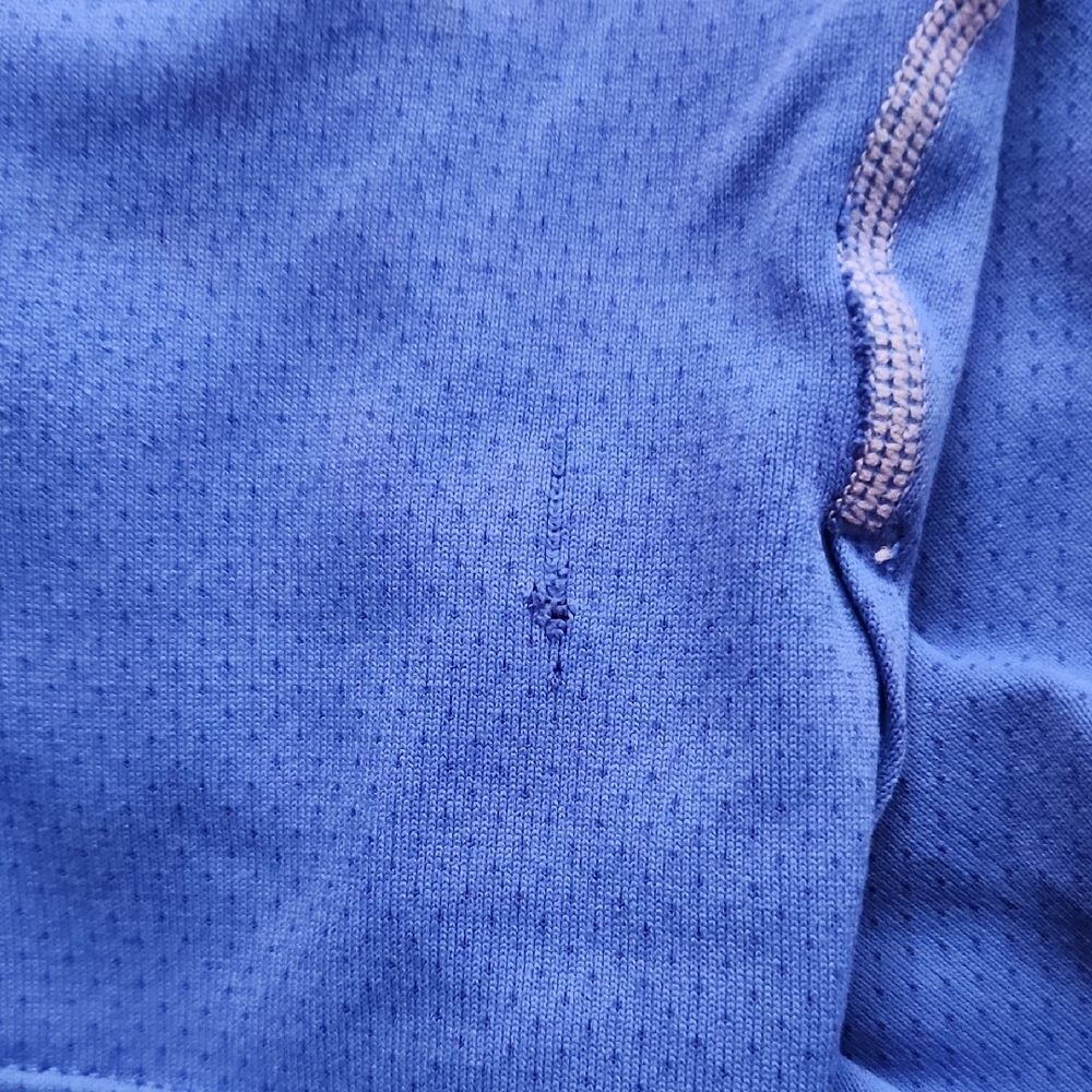 3/$20 Nike Blue Long Sleeve Dri Fit Shirt - Picture 4 of 5